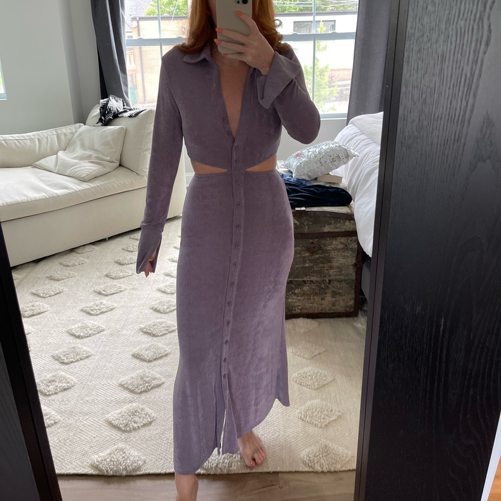 Purple Dress with cutouts